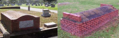 brick  above ground graves, North Carolina.gif